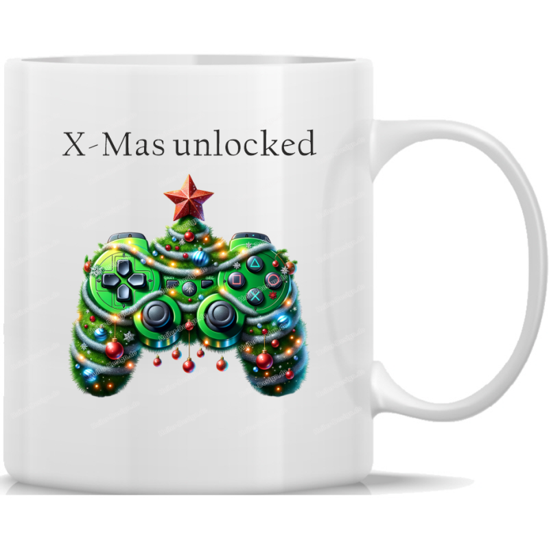 Tasse Kaffeebecher Weihnachten X - Mas unlocked - 14
