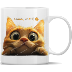 Tasse Kaffeebecher Katze sooo, CUTE - 4
