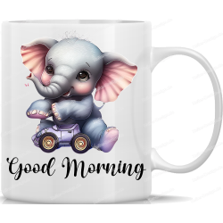 Tasse Kaffeebecher mit Süßem Elefanten Good...