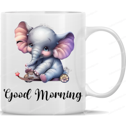 Tasse Kaffeebecher mit Süßem Elefanten Good...