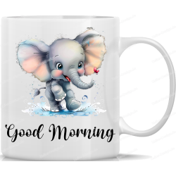 Tasse Kaffeebecher mit Süßem Elefanten Good...
