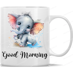 Tasse Kaffeebecher mit Süßem Elefanten Good...