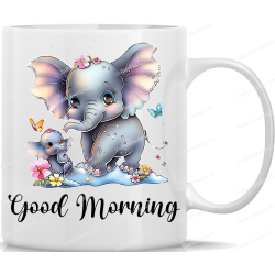 Tasse Kaffeebecher mit Süßem Elefanten Good...