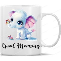 Tasse Kaffeebecher mit Süßem Elefanten Good...