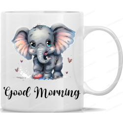 Tasse Kaffeebecher mit Süßem Elefanten Good...