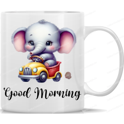 Tasse Kaffeebecher mit Süßem Elefanten Good...