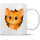 Katze schaut durch kaputte Tasse Kaffeebecher - 11