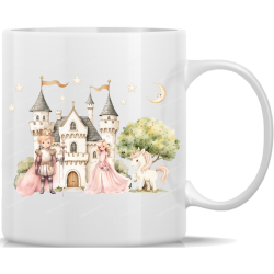 Tasse Kaffeebecher Kinder Prinz, Prinzessin, Einhorn vor...