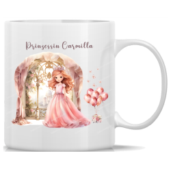 Cup Princess Castle personalized with your own name pink...