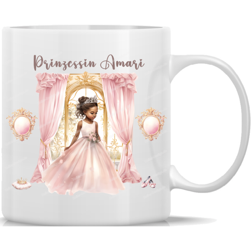 Cup Princess Castle personalized with your own name pink gift children 4