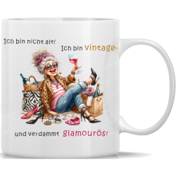 Tasse Kaffeebecher Oma Ich bin nicht alt Ich bin vintage...