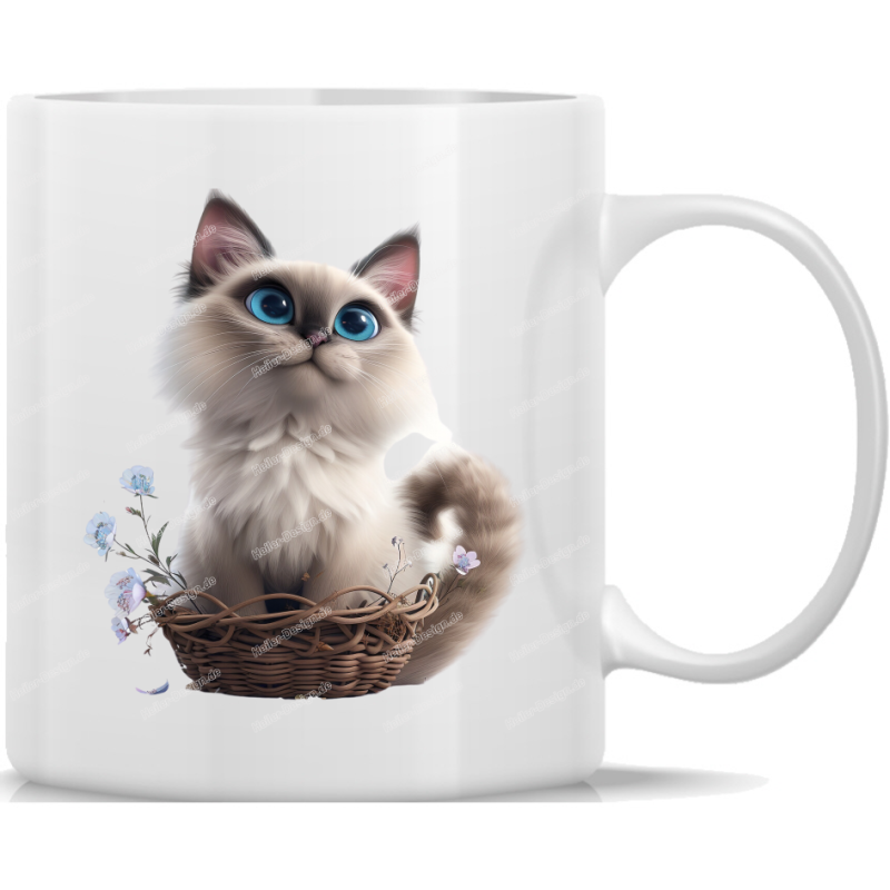 Tasse Kaffeebecher süße Katze - 19