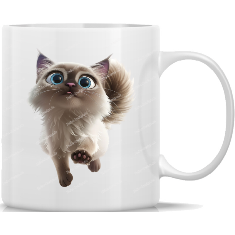 Tasse Kaffeebecher süße Katze - 20