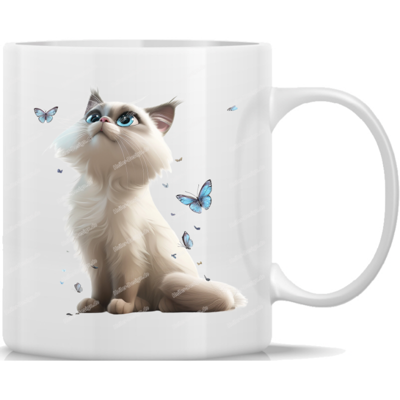 Tasse Kaffeebecher süße Katze - 29