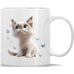 Tasse Kaffeebecher süße Katze - 34