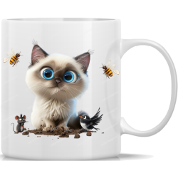 Tasse Kaffeebecher süße Katze - 38
