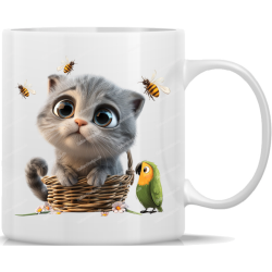 Tasse Kaffeebecher süße Katze - 39