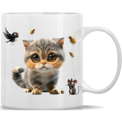 Tasse Kaffeebecher süße Katze - 42