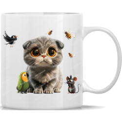 Tasse Kaffeebecher süße Katze - 44