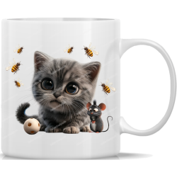 Tasse Kaffeebecher süße Katze - 45