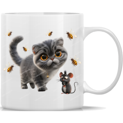 Tasse Kaffeebecher süße Katze - 47