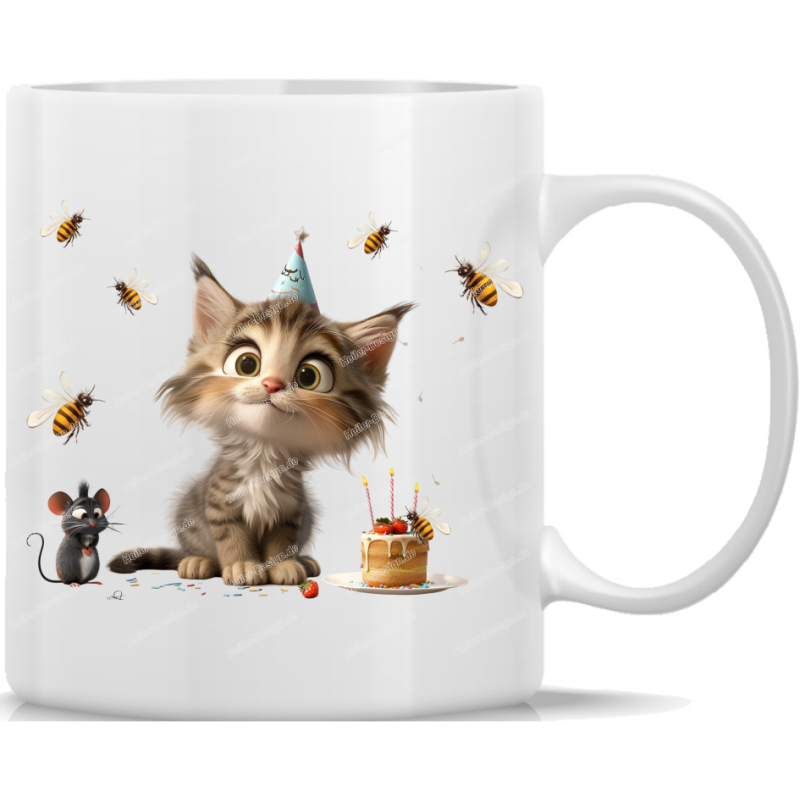 Tasse Kaffeebecher süße Katze - 49