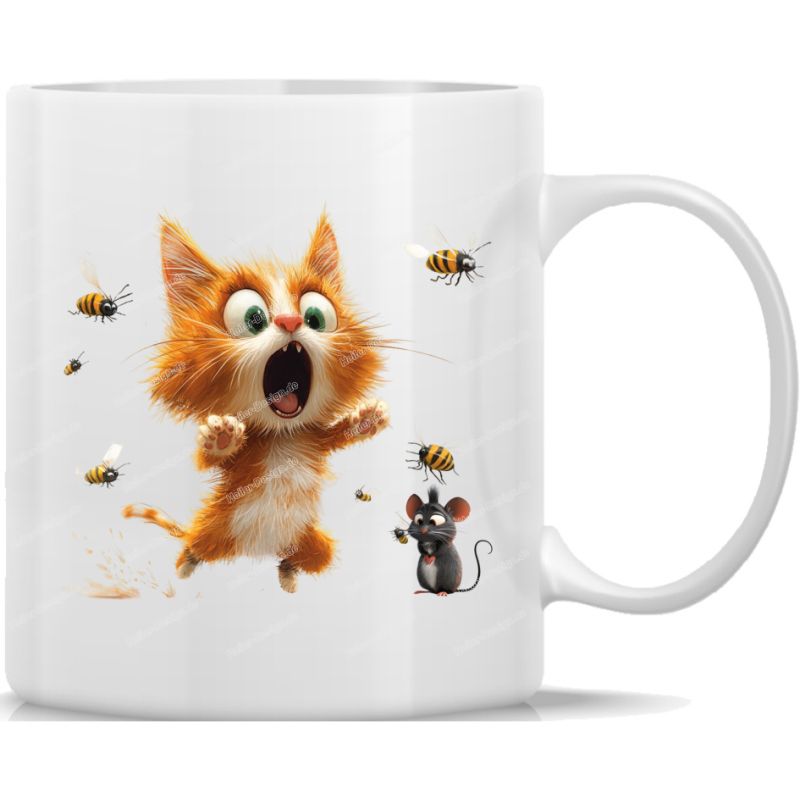 Tasse Kaffeebecher süße Katze - 50
