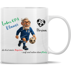 Tasse Kaffeebecher Lieber Opa Du bist mein Kapitän -...