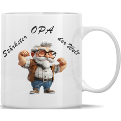 Tasse Kaffeebecher Opa Stärkster Opa der Welt - 4