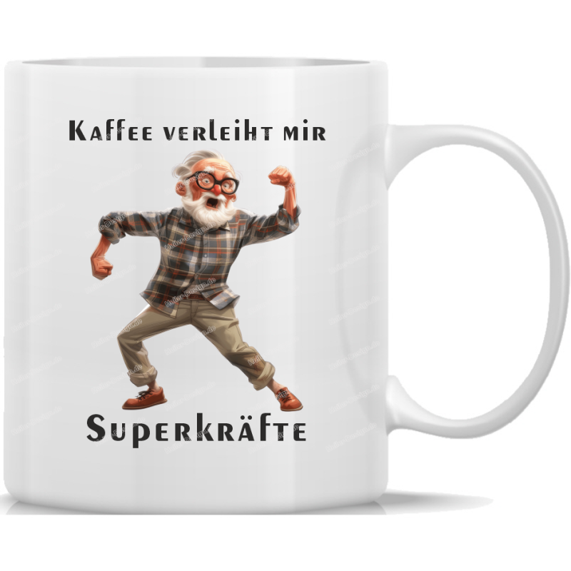 Tasse Kaffeebecher Opa Kaffee verleiht mir Superkräfte - 8