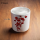 Herzförmige magische Farbwechsel Keramiktasse mit schwarzem Herzdesign