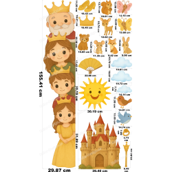 Türaufkleber Prinzessin mit Namen Wandtattoo Wandaufkleber Wandsticker selbstklebend - 2