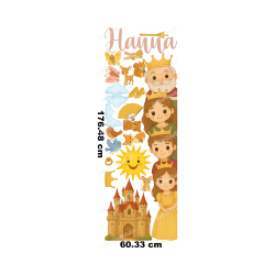 Personalized Door Sticker Princess Prince Castle Kids...