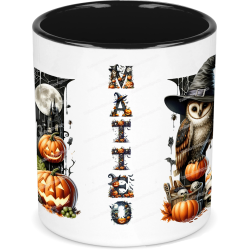 Halloweentasse A–Z Buchstabentasse Gruselig...