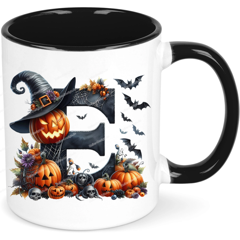 Cup Coffee Mug Halloween Scary Names from A to Z