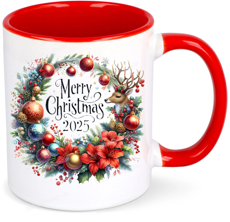 Christmas Mug 2025 with Name Merry Christmas Gift 7