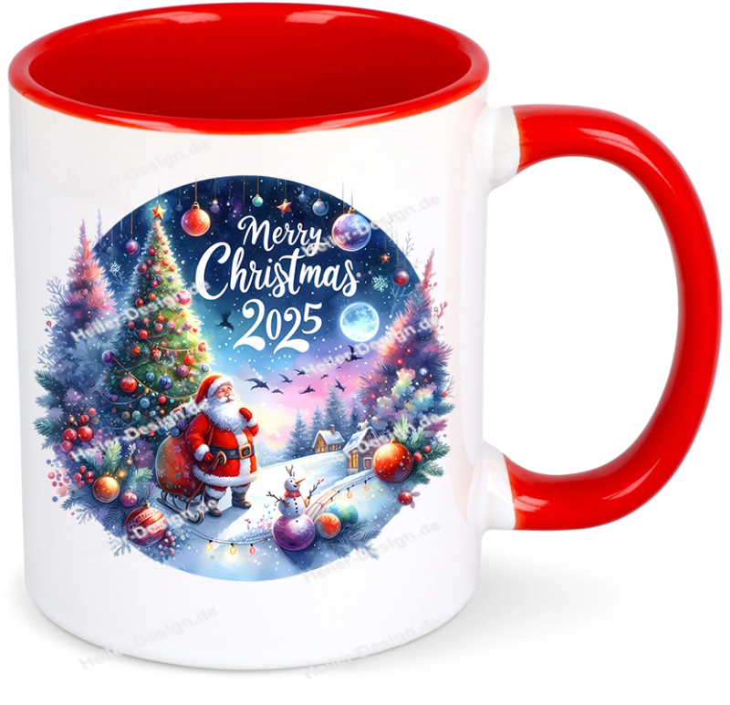 Weihnachtstasse 2025 mit Namen Merry Christmas Geschenk Weihnachten 34