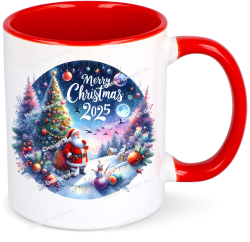 Weihnachtstasse 2025 mit Namen Merry Christmas Geschenk...
