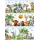 Bordüre Dschungel Tiere Löwe Giraffe Elefant Zebra Affe Tiger Kinderzimmer Safari 3
