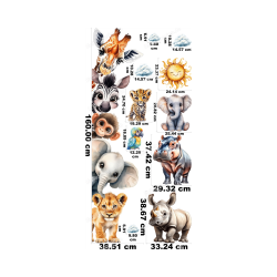 Personalized Jungle Door Sticker with Name – Safari...