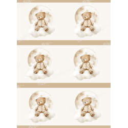 Teddy Bear Wall Border Kids Room Decor Nursery Wall...