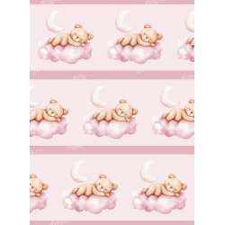Teddy Bear Wall Border Kids Room Decor Nursery Wall...