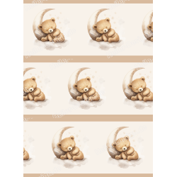 Teddy Bear Wall Border Kids Room Decor Nursery Wall...