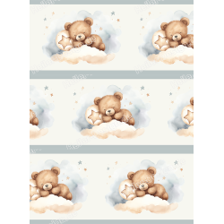 Teddy Bear Wall Border Kids Room Decor Nursery Wall...