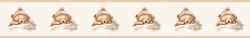 Wall Border Sleeping Teddy Bear with Hat Nursery