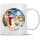 Tasse Kaffeebecher Weihnachten rund Schneemann Happy Christmas 25