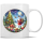 Tasse Kaffeebecher Winter rund Weihnachtsmann im Wald Merry Christmas 31