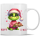 Tasse Kaffeebecher Winter Zottelgreen mit Keksteller Happy X-Mas 33