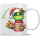 Tasse Kaffeebecher Winter Zottelgreen mit Keksteller Keksalarm 37