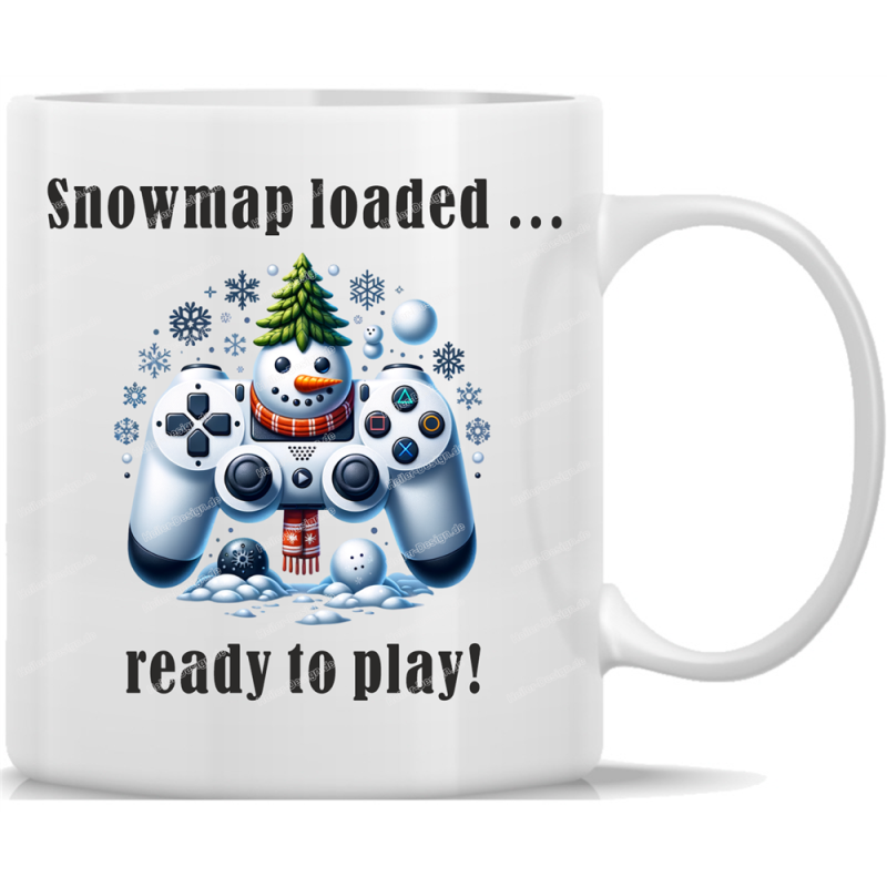 Tasse Kaffeebecher Winter Snowmap loaded … ready to play! 43